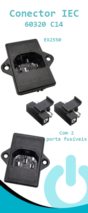 Conector com 2 Portas Fusvel