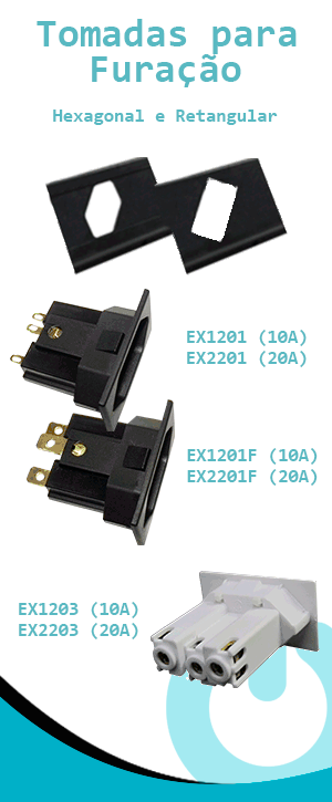 Tomadas para Furao Hexagonal